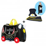 Trunki komplet kovček pirat Pedro in črna odejica Trunki komplet kovček pirat Pedro in črna odejica