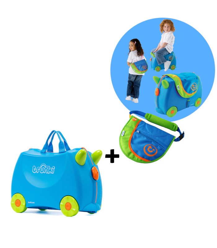 Trunki komplet kovček Trixie in Saddle Bag modra Trunki komplet kovček Trixie in Saddle Bag modra