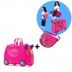 Trunki komplet kovček Trixie in Saddle Bag rožnat Trunki komplet kovček Trixie in Saddle Bag rožnat